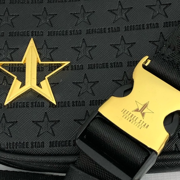 Jeffree Star Crossbody or Waist Black and Gold Bag - Picture 4 of 12